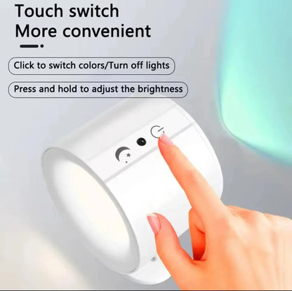 Aplique De Pared Recargable Con Doble Foco Y Control