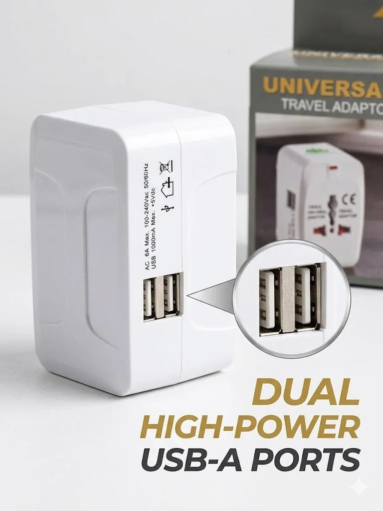Adaptador Universal de Viaje para Enchufes Internacionales