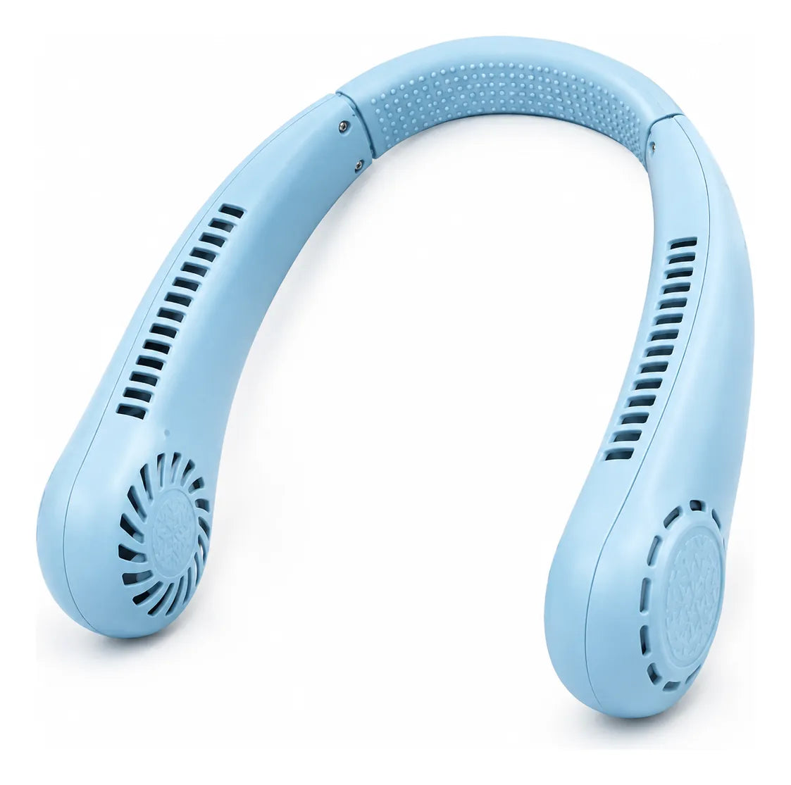 Ventilador de cuello portátil sin aspas en color azul