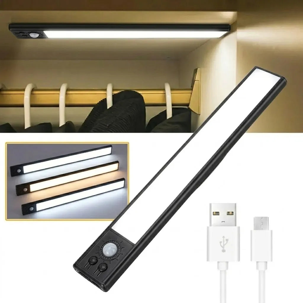 Luz Led 30cm Sensor Movimiento Para Clóset Y Armario