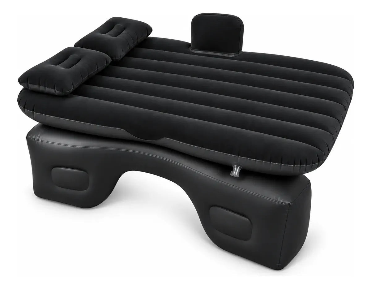 Cama Inflable para Auto 130 x 80 x 40 cm con Bomba Eléctrica para Viajes y Camping