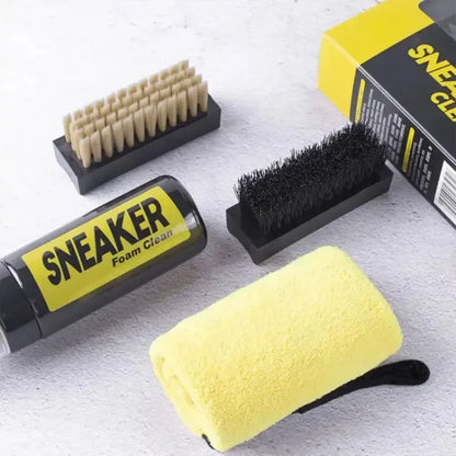 Kit Limpieza Zapatillas 4 En 1 Espuma Cepillos Brillo