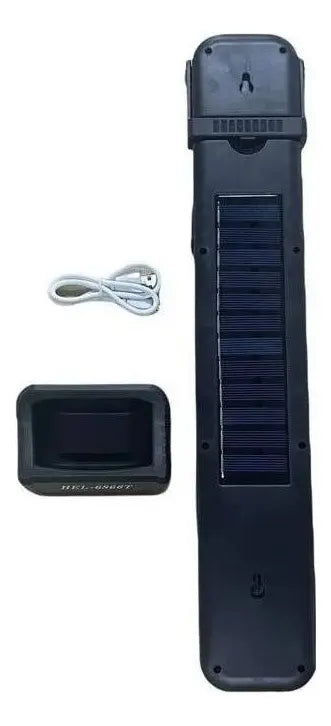 Lámpara Solar de Emergencia Recargable 48 LED 3600mAh con COB y USB para Hogar y Camping