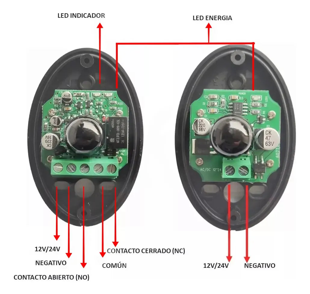 Sensor Infrarrojo Perimetral Para Alarma Exterior