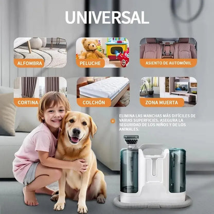 Aspiradora Multifuncional Hogar 550W para Suelo y Tapicería Limpieza de Alfombras Sofás Auto y Casa