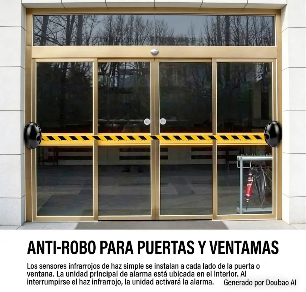 Sensor Infrarrojo Perimetral Para Alarma Exterior