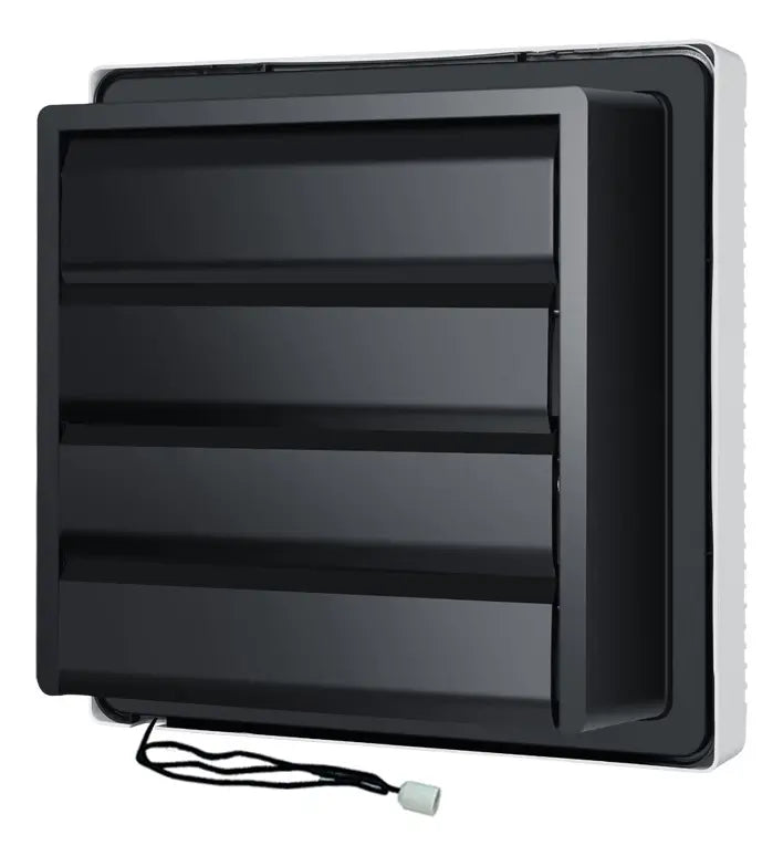 Compuerta trasera negra del extractor de aire para ventana o pared