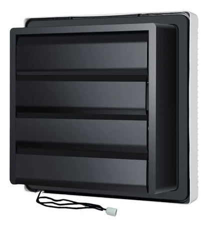 Compuerta trasera negra del extractor de aire para ventana o pared