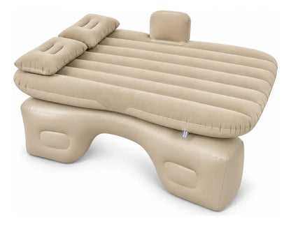 Cama Inflable para Auto 130 x 80 x 40 cm con Bomba Eléctrica para Viajes y Camping