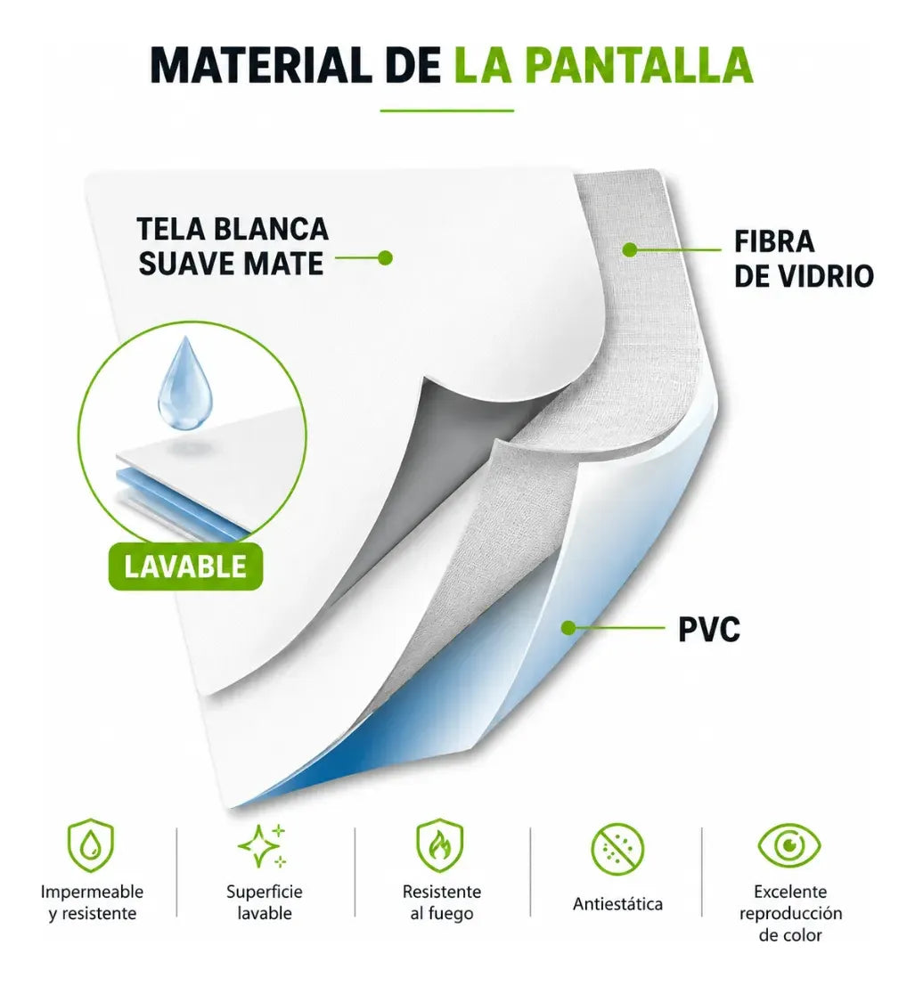 Pantalla Proyector 100 Pulgadas 4:3 4k Con Trípode Portátil