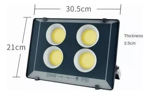 Foco Led 200w Exterior Ip66 Luz Blanca Potente 220v