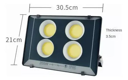 Foco Led 200w Exterior Ip66 Luz Blanca Potente 220v