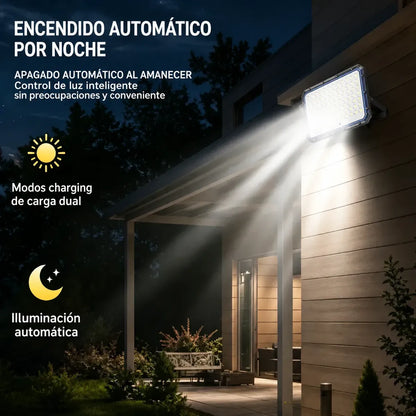 2000w Ip66 Jortan Foco Proyector Solar Exterior Luz Frio con Control