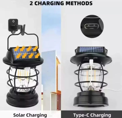Lámpara Solar Con Sensor De Movimiento IP65 Para Jardín Terraza Patio Recargable