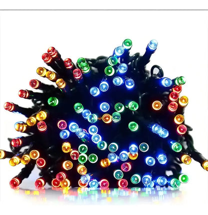 Luces solares multicolor para decoración navideña de jardín y terraza