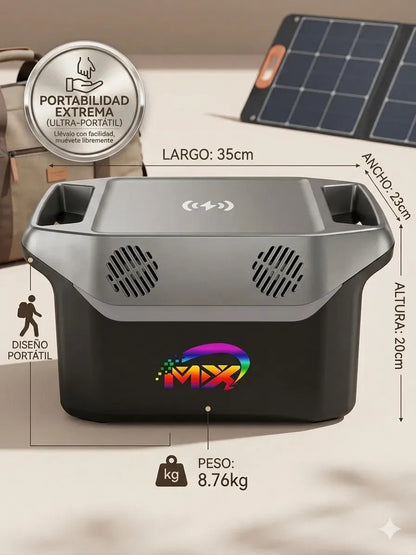 Kit Generador Solar 1500W 220V con Panel Plegable 150W