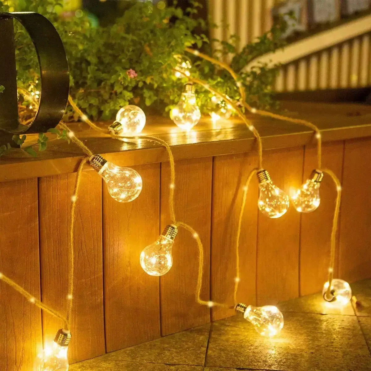 Guirnalda Solar Vintage 10m 16 Luces Calidas