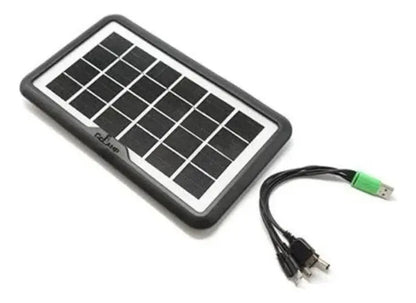Cargador Solar de Panel Carga Directa para Celulares 6V 500mAh 3.5W