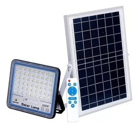 Foco Solar LED Jortan 200W Exterior IP66 Control Remoto