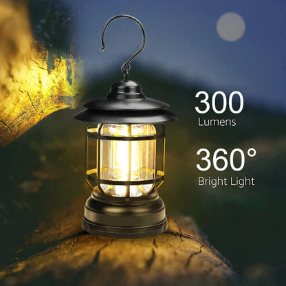 Linterna Camping COB 360 Luz Calida USB ABS Portatil