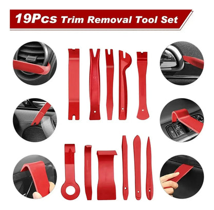 Kit 19 Herramientas Desmontaje Tapicería Auto Audio Radio