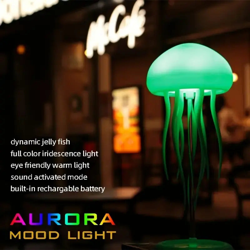 Luz De Noche Lámpara De Mesa Pequeña Estilo Moderno Medusa