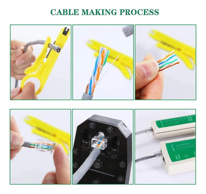 Kit de Herramientas de Red 11 en 1 con Tester y RJ45