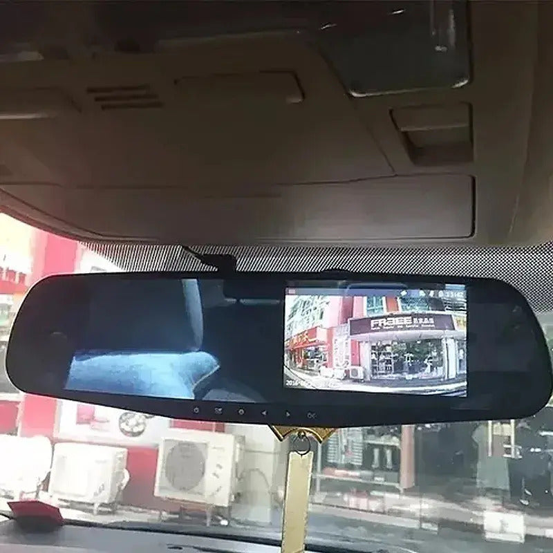 Espejo Retrovisor Con Cámara Frontal Y De Retroceso Hd