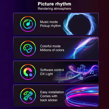 Luces Rgb Monitor Gaming Sincronización App Inteligente
