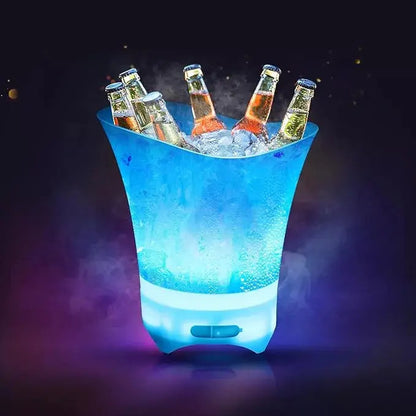 Cubitera De 5l Con Luz Led Para Eventos Y Bar