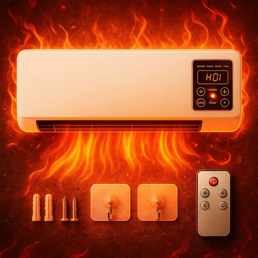 Calefactor Eléctrico De Pared Frío/calor Con Control Remoto
