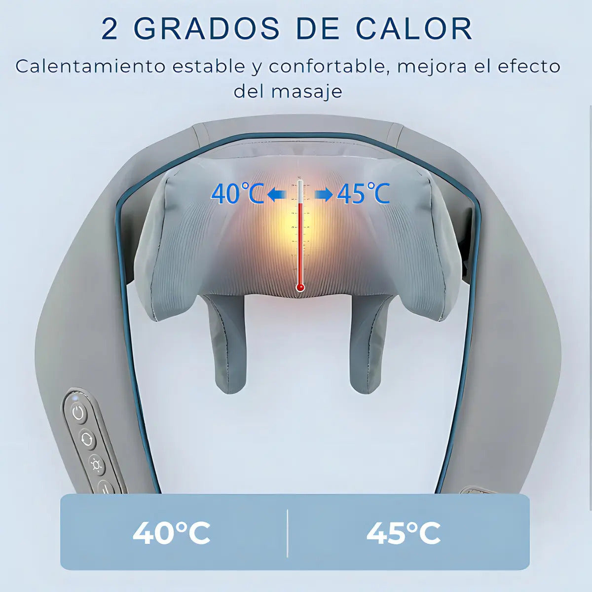 Masajeador Cervical 4d Portátil Con Calor Infrarrojo