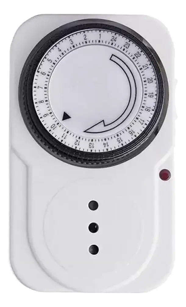 Temporizador Analógico Programable 24 Horas 2200W — Timer Enchufe 220V para Hogar y Oficina