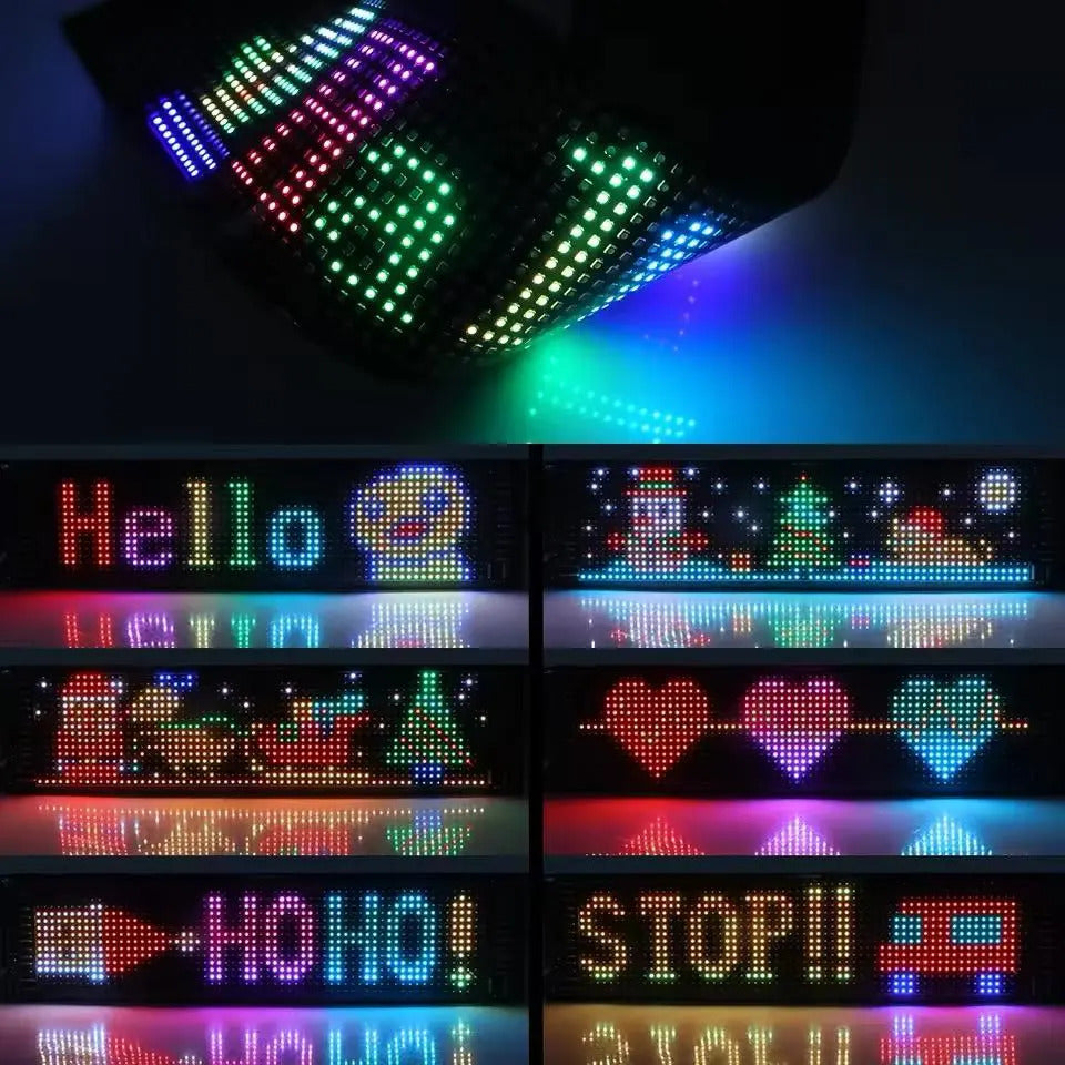 Pantalla LED RGB con cable USB, control remoto y aplicación móvil