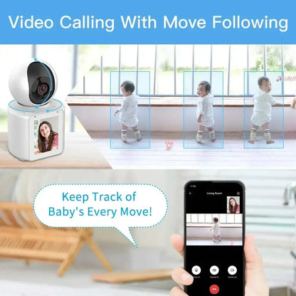 Monitor Bebé IP Wifi 2.4G Cámara 360° Audio y Video en Vivo