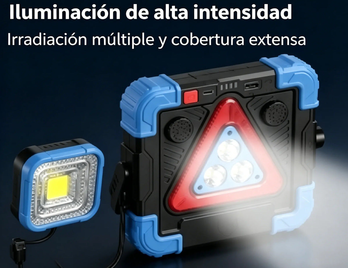 Lámpara Solar De Emergencia Led Recargable Portátil