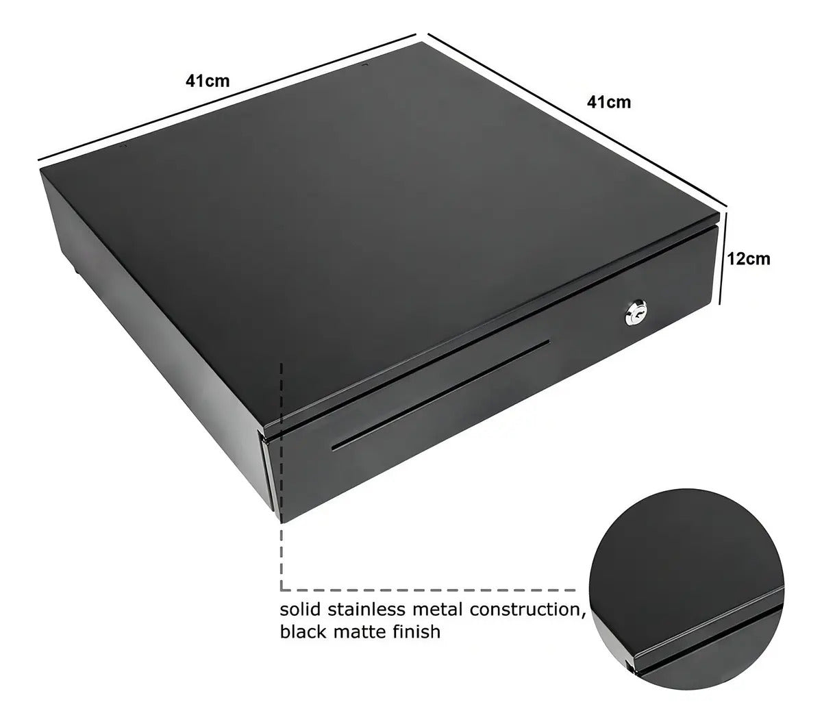 Caja De Dinero Electrónica Con Llave Y Gavetas