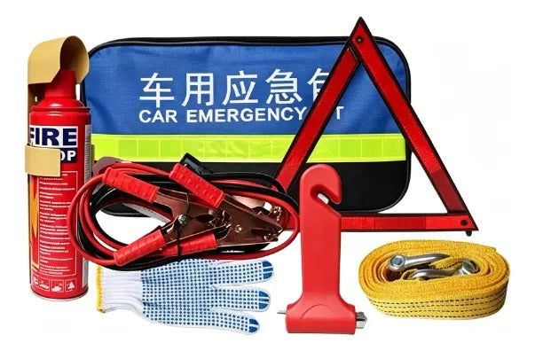 Kit De Emergencia Para Auto Bolso Seguridad Vial 6 Piezas