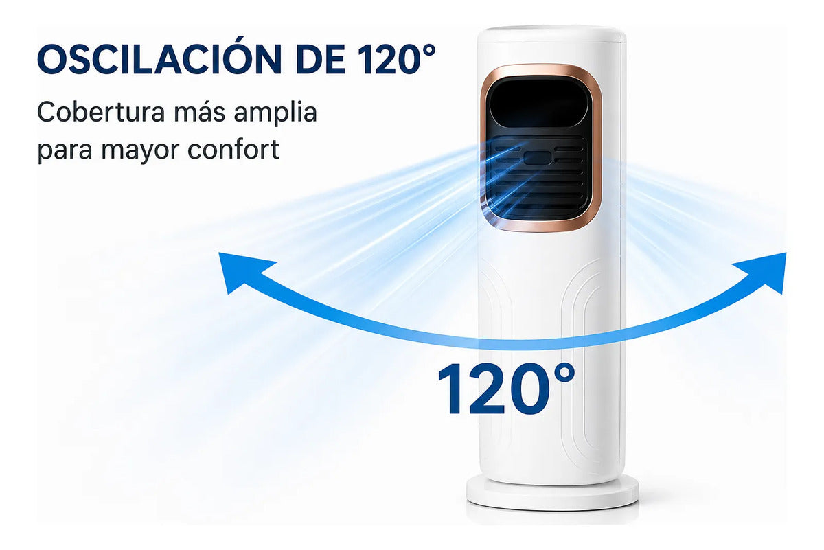 Aire Portátil Frío y Calor 2000W sin Aspas con Control