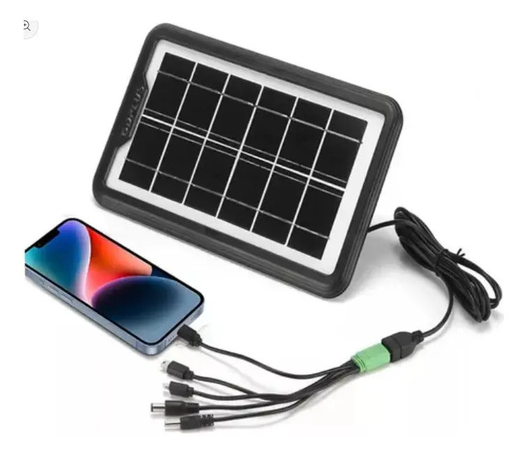 Cargador Solar de Panel Carga Directa para Celulares 6V 500mAh 3.5W