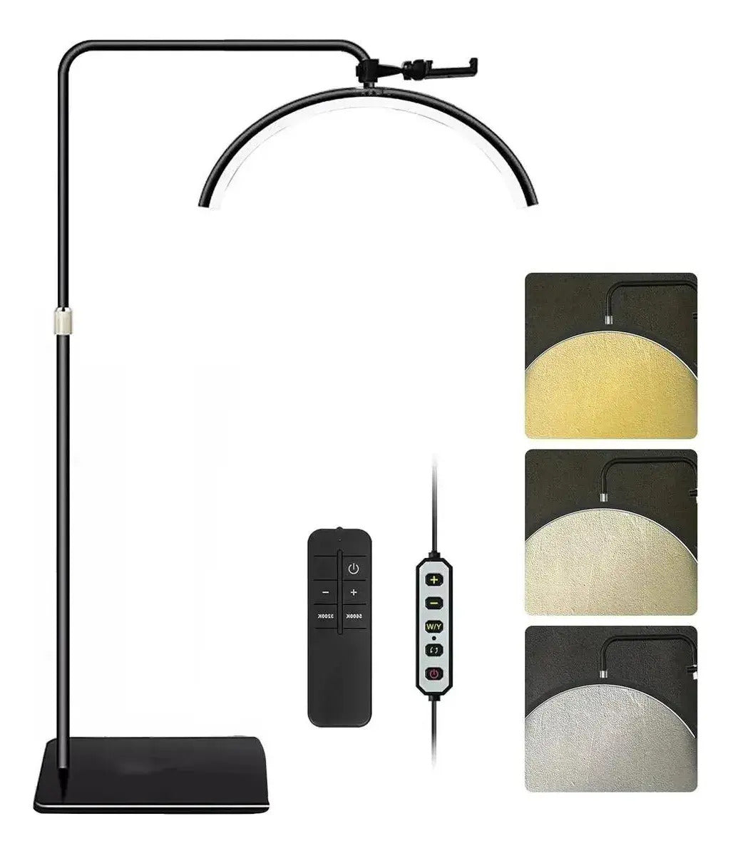 Lámpara De Pie Led Para Pestañas Ajustable Con Control