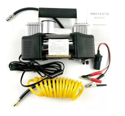 Compresor de Aire Portátil 12 V Doble Cilindro 150 PSI