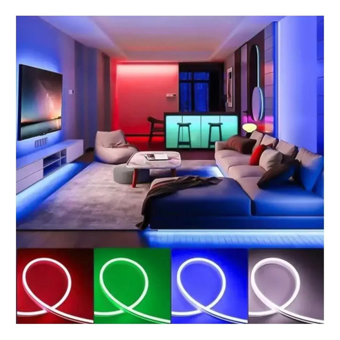 Cinta Led Rgb Flex Neon 12v 5m Luces Multicolor