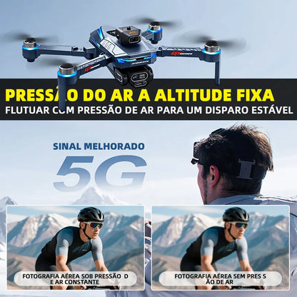 Drone Profesional Gt8 Plegable Doble Cámara 4k Hd Wifi Rc