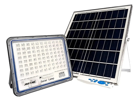Foco Solar LED 400W Exterior Jortan con Panel Solar