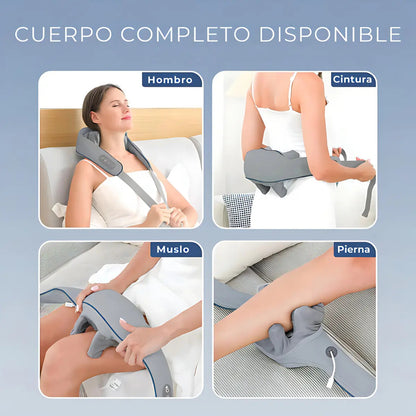 Masajeador Cervical 4d Portátil Con Calor Infrarrojo