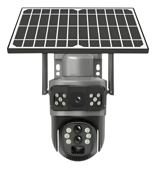 Cámara Ip Exterior Solar 4g Doble Lente Vigilancia Seguridad——Yoosee