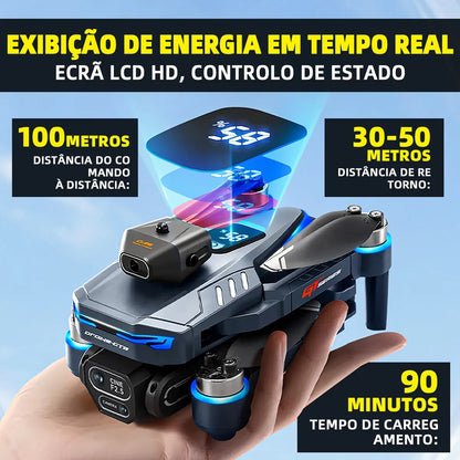 Drone Profesional Gt8 Plegable Doble Cámara 4k Hd Wifi Rc
