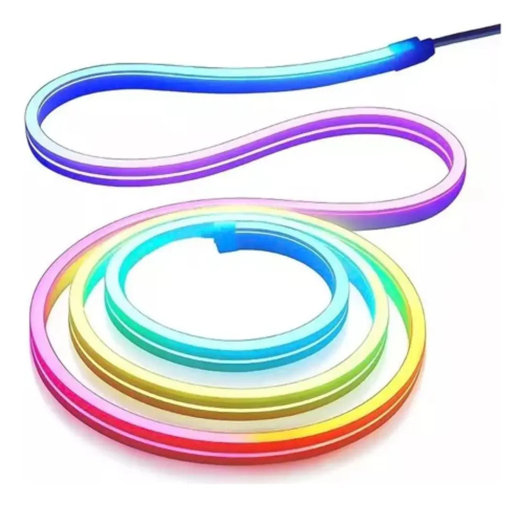 Cinta Led Rgb Flex Neon 12v 5m Luces Multicolor