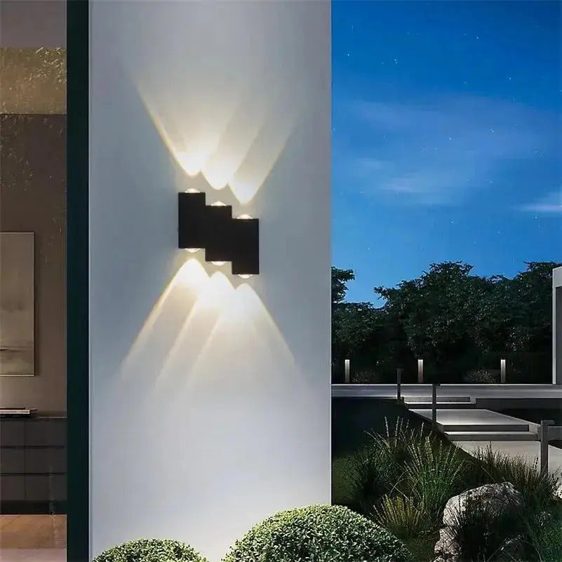 Aplique Led Exterior Bidireccional Para Escalera Y Fachada